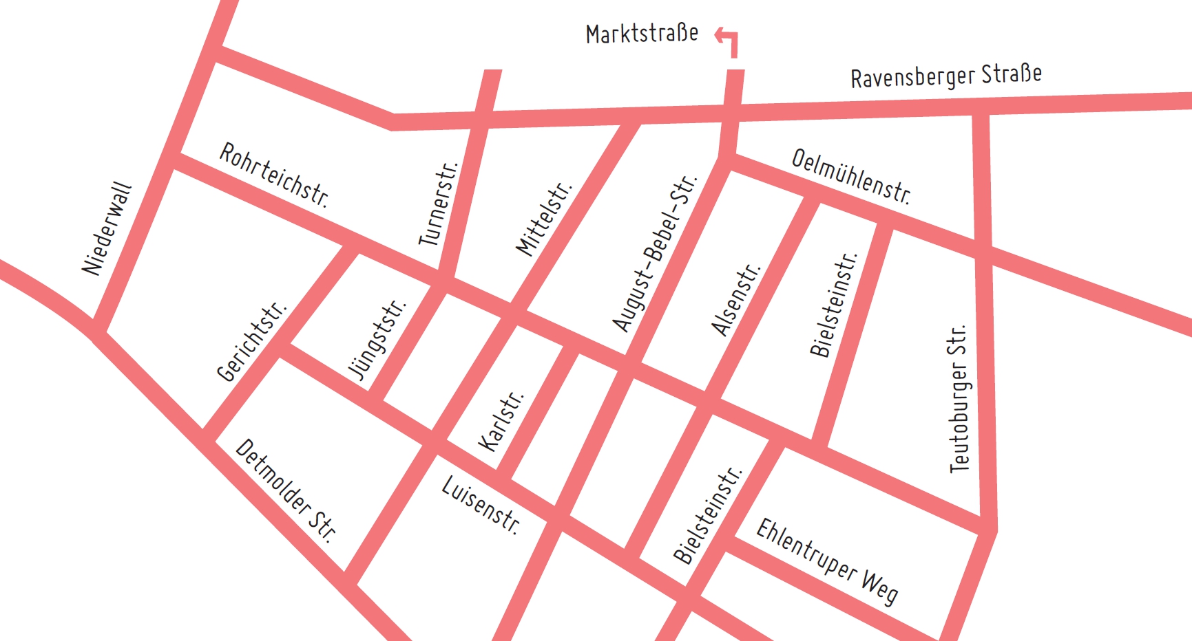 Strassenplan Übersicht Lädchenglühen 2022